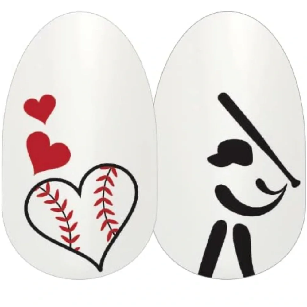 *Retired* Color Street: All About That Base | Baseball Red Clear Overlay Spring - Picture 10 of 11
